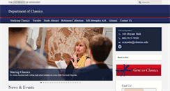 Desktop Screenshot of classics.olemiss.edu