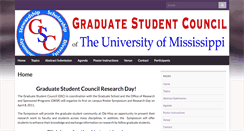 Desktop Screenshot of gscresearchday.olemiss.edu