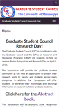 Mobile Screenshot of gscresearchday.olemiss.edu
