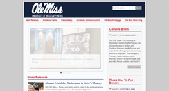Desktop Screenshot of news.olemiss.edu
