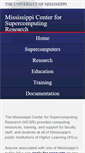 Mobile Screenshot of mcsr.olemiss.edu
