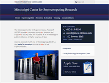 Tablet Screenshot of mcsr.olemiss.edu