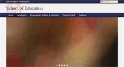 Desktop Screenshot of education.olemiss.edu