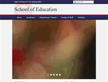 Tablet Screenshot of education.olemiss.edu
