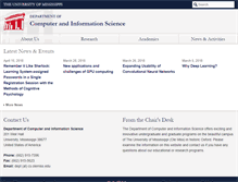 Tablet Screenshot of cs.olemiss.edu