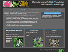 Tablet Screenshot of herbarium.olemiss.edu