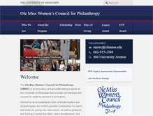 Tablet Screenshot of omwc.olemiss.edu