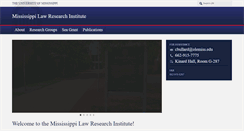 Desktop Screenshot of mlri.olemiss.edu