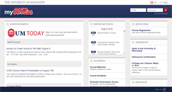 Desktop Screenshot of my.olemiss.edu