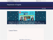 Tablet Screenshot of english.olemiss.edu