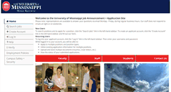 Desktop Screenshot of jobs.olemiss.edu