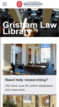 Mobile Screenshot of library.law-library.olemiss.edu
