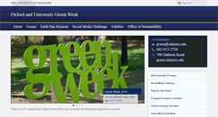 Desktop Screenshot of greenweek.olemiss.edu