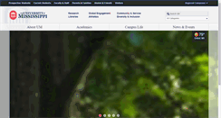 Desktop Screenshot of highered.olemiss.edu