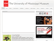 Tablet Screenshot of museum.olemiss.edu