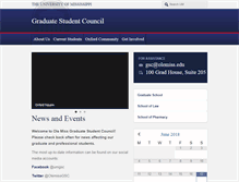 Tablet Screenshot of gsc.olemiss.edu